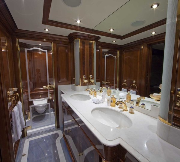 luxury yacht toilet